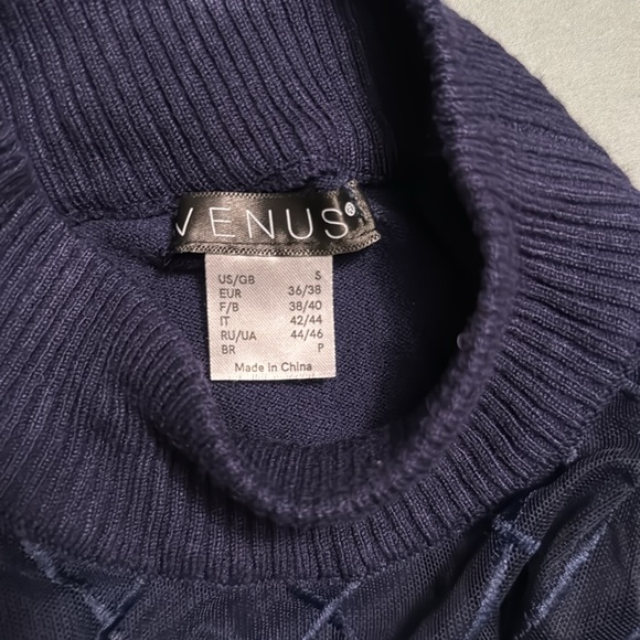 Navy Fitted Sweater - Picture 6 of 7